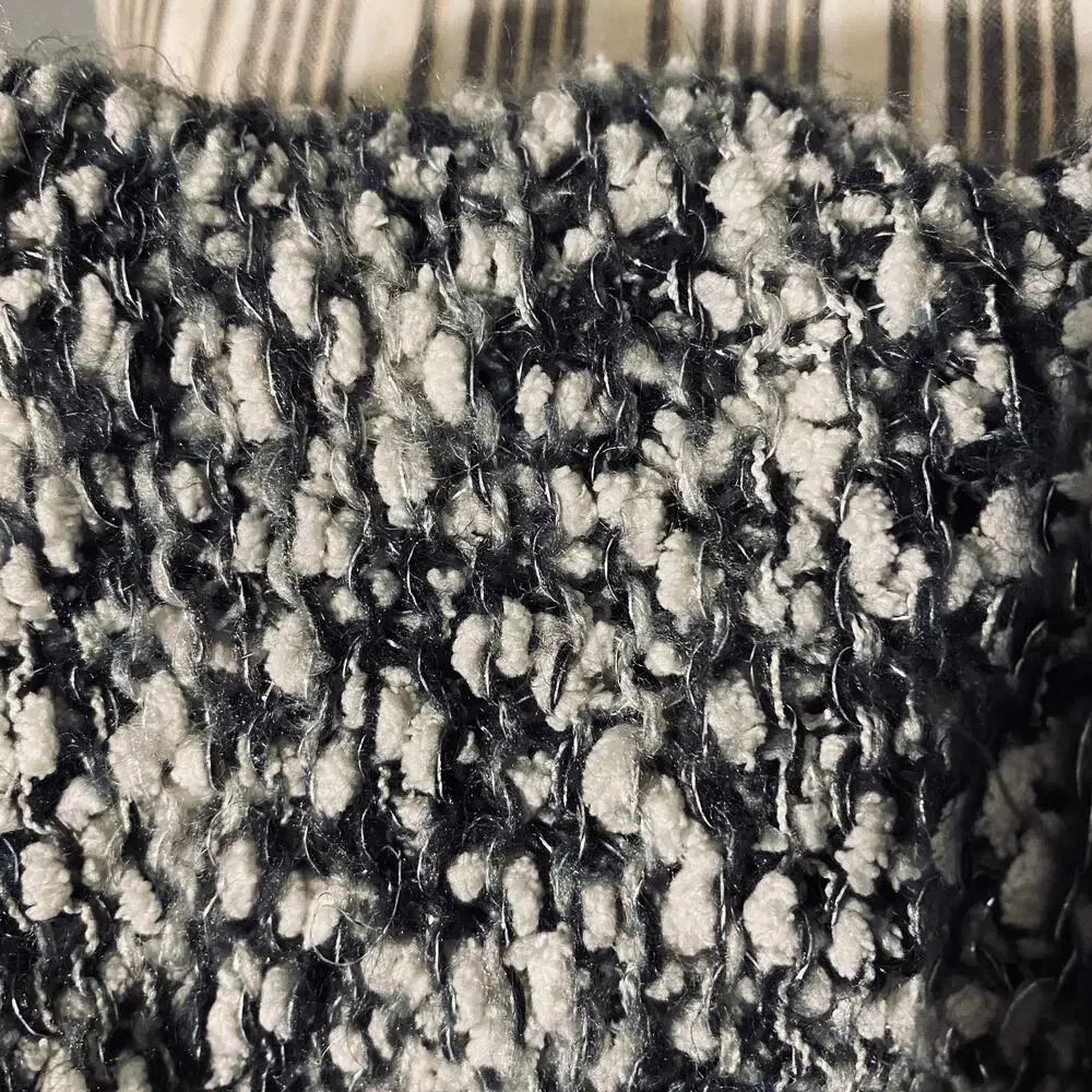 NY & CO Gray White Marbled Multi Color Short Loop Knit Scarf Women